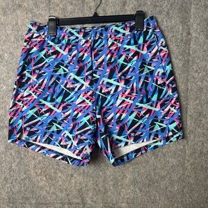 Maamgic Men Size‎ Large Colorful Geometric Patterned hybrid Shorts